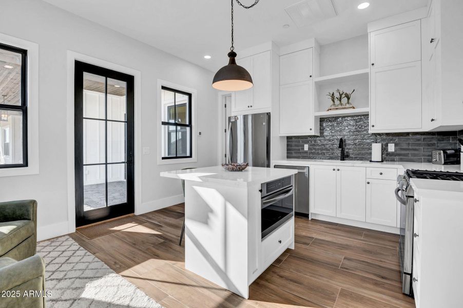 Casita Entry, kitchen and Living area Casita Entry, kitchen and Living area