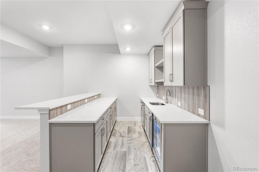 Furnished interior view inside a new home in Horizon at Solstice, Littleton (Image 8).