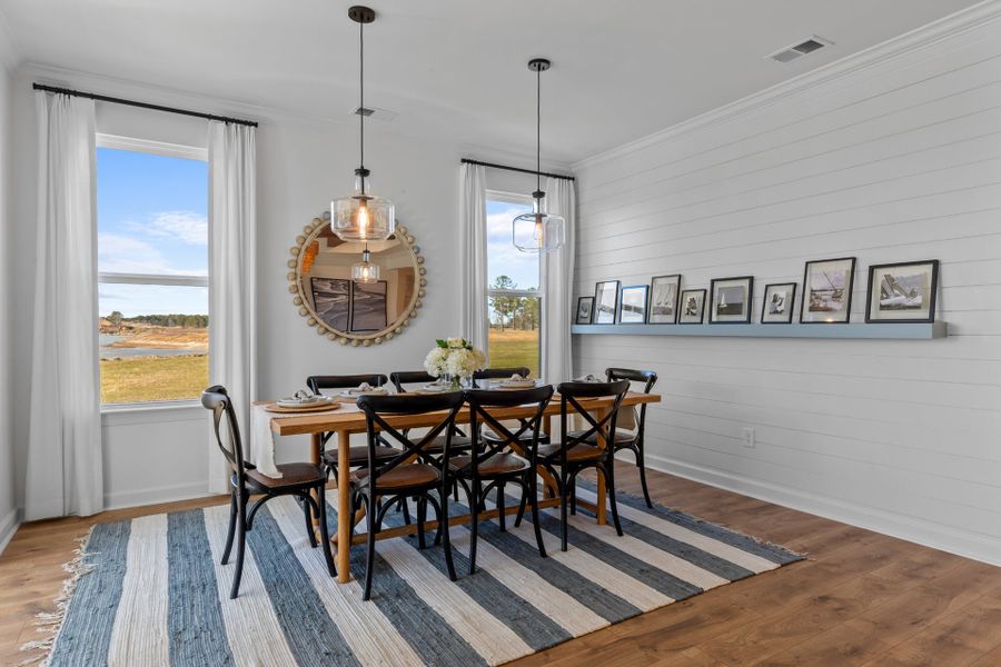 Representative furnished interior of a home built from the The Surfrider by Chesapeake Homes in Coastal Club of the Carolinas, Calabash (Image 15).