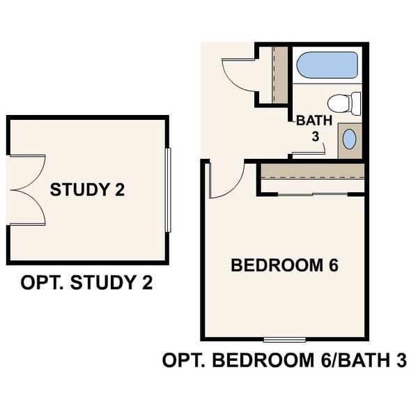 2D floor plan layout of this home in Rancho Vista, Surprise, AZ (Image 3).