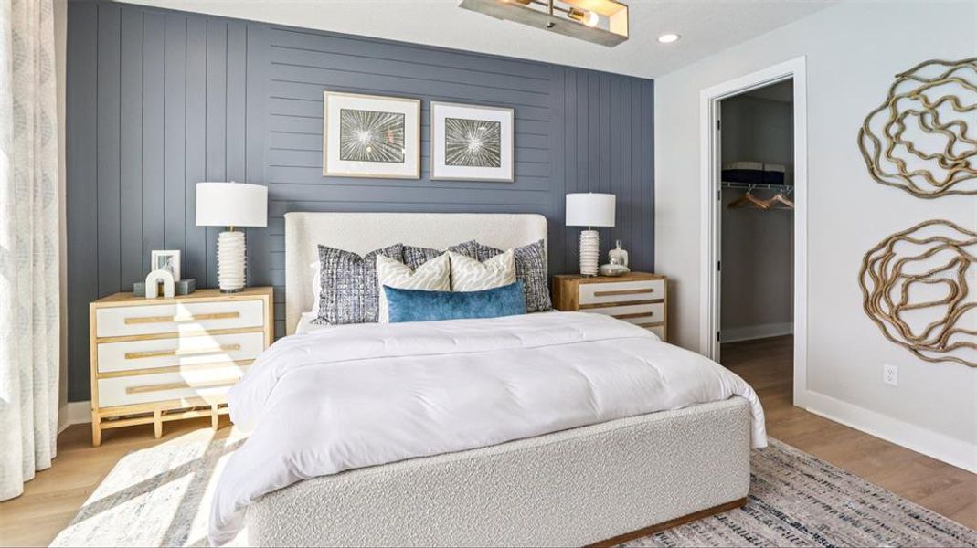 Furnished interior view inside a new home in Isla Mirada, San Antonio (Image 17).