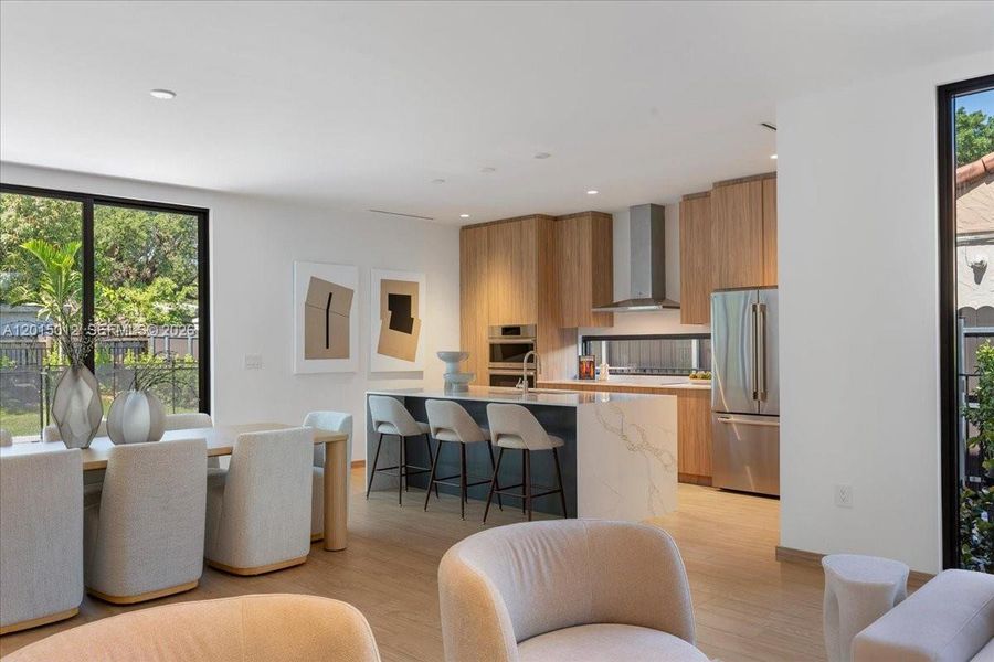 Furnished interior view inside a new home in , Miami (Image 7).