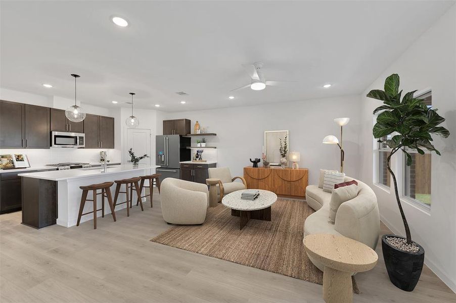 Furnished interior view inside a new home in Rolling Ridge, Van Alstyne (Image 18). Furnished interior view inside a new home in Rolling Ridge, Van Alstyne (Image 18).