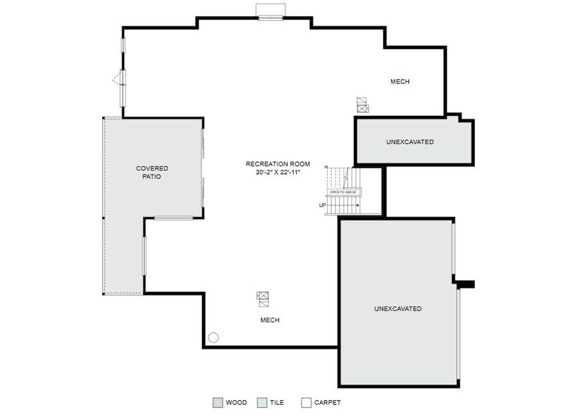 2D floor plan layout for the Pine by Work Shop Colorado in Signature at Crystal Valley, Castle Rock, CO (Image 4). 2D floor plan layout for the Pine by Work Shop Colorado in Signature at Crystal Valley, Castle Rock, CO (Image 4).