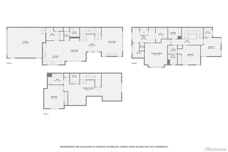 2D floor plan layout of this home in , Denver, CO (Image 4).