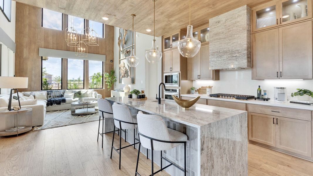 Representative furnished interior of a home built from the Elm by Brightland Homes in Aldeana, Bonney (Image 6).