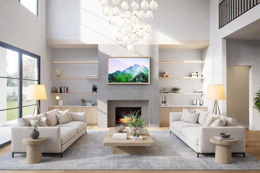 Furnished interior view inside a new home in , Dallas (Image 4).