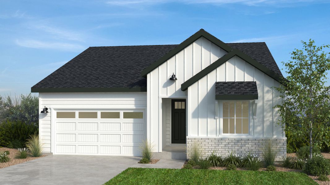 Representative exterior photo of a completed home built from the Royal Arch by Taylor Morrison in Trailstone, Arvada, CO (Image 18).