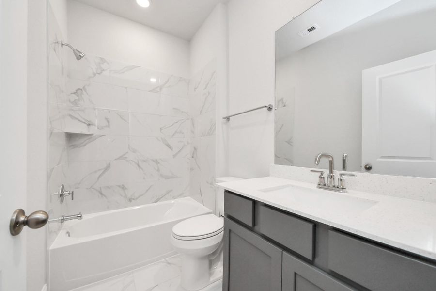 Furnished interior view inside a new home in Elyson: Elyson Duets, Katy (Image 7). Furnished interior view inside a new home in Elyson: Elyson Duets, Katy (Image 7).