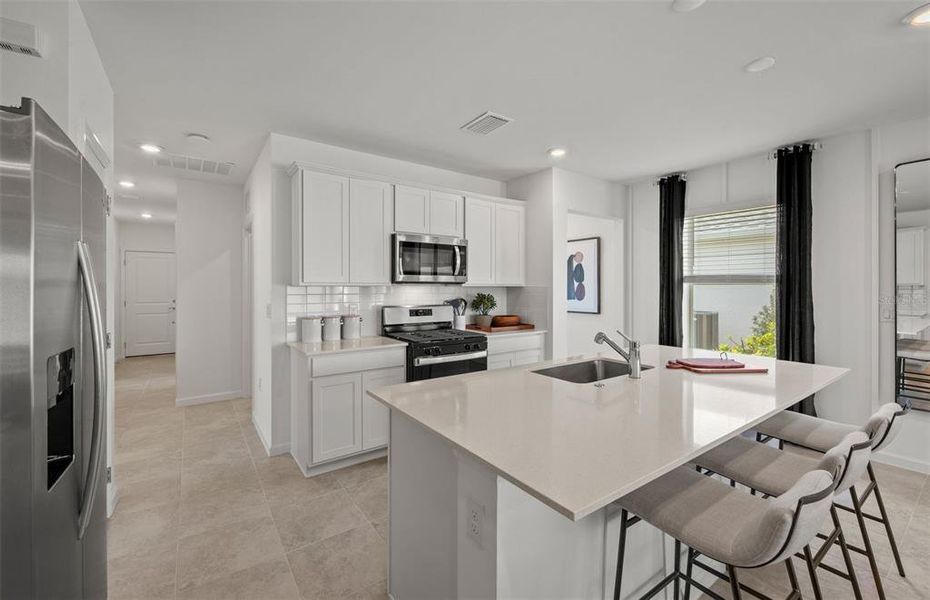 Furnished interior view inside a new home in Reagan Landing, Bradenton (Image 9). Furnished interior view inside a new home in Reagan Landing, Bradenton (Image 9).