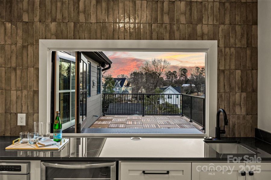 Serving Window to Terrace