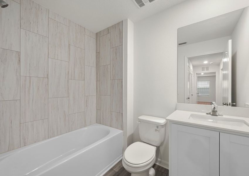 Enjoy a secondary bathroom upstairs!
