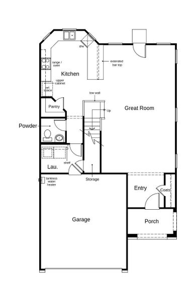 2D floor plan layout of this home in Sunset Grove South, Hitchcock, TX (Image 3).