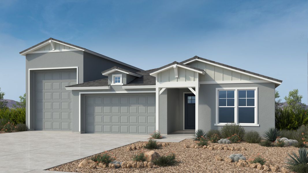 Front exterior of a home in the Combs Ranch Journey Collection community, located in San Tan Valley, AZ (Image 17). Front exterior of a home in the Combs Ranch Journey Collection community, located in San Tan Valley, AZ (Image 17).