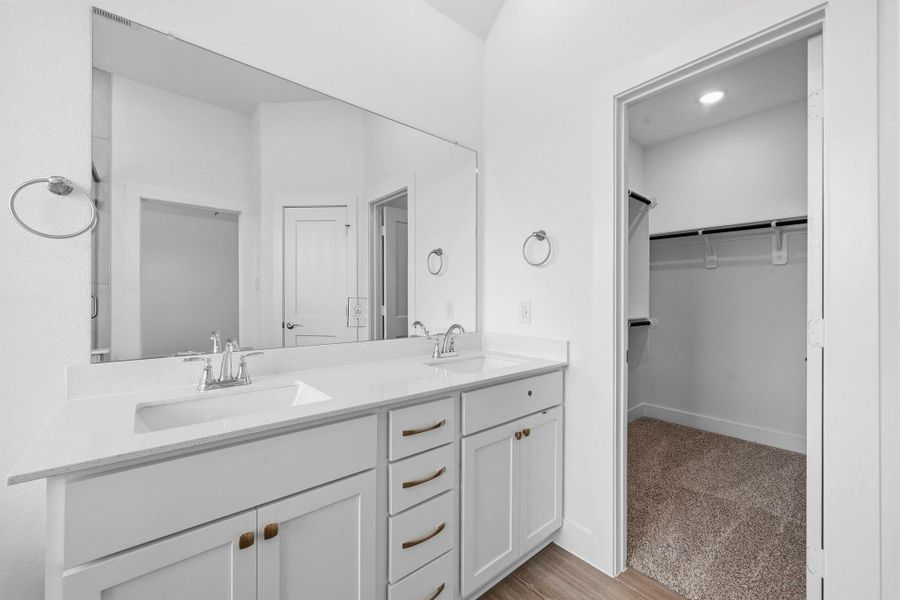 Furnished interior view inside a new home in Bridgeland, Cypress (Image 6).