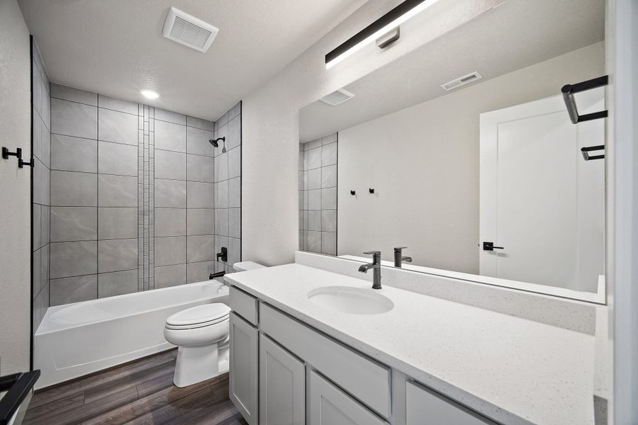 Furnished interior view inside a new home in Pony Park, Colorado Springs (Image 6). Furnished interior view inside a new home in Pony Park, Colorado Springs (Image 6).