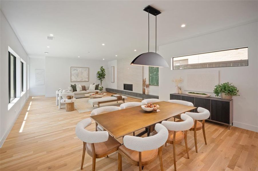 Furnished interior view inside a new home in , Dallas (Image 30).