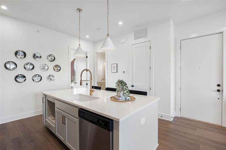 Furnished interior view inside a new home in , Atlanta (Image 6).