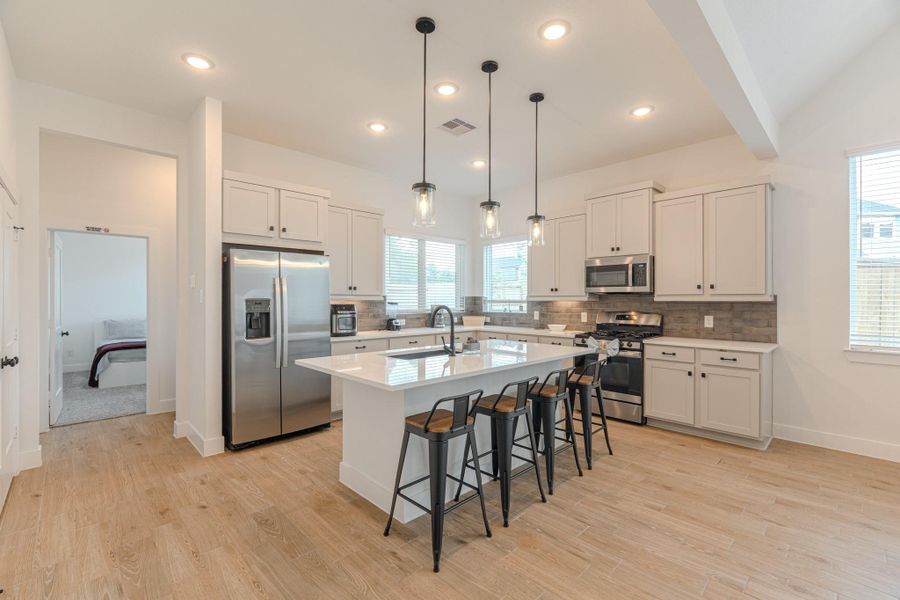 Furnished interior view inside a new home in The Woodlands Hills, Willis (Image 16).