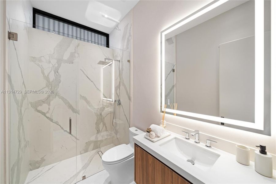 Furnished interior view inside a new home in , North Miami Beach (Image 38).