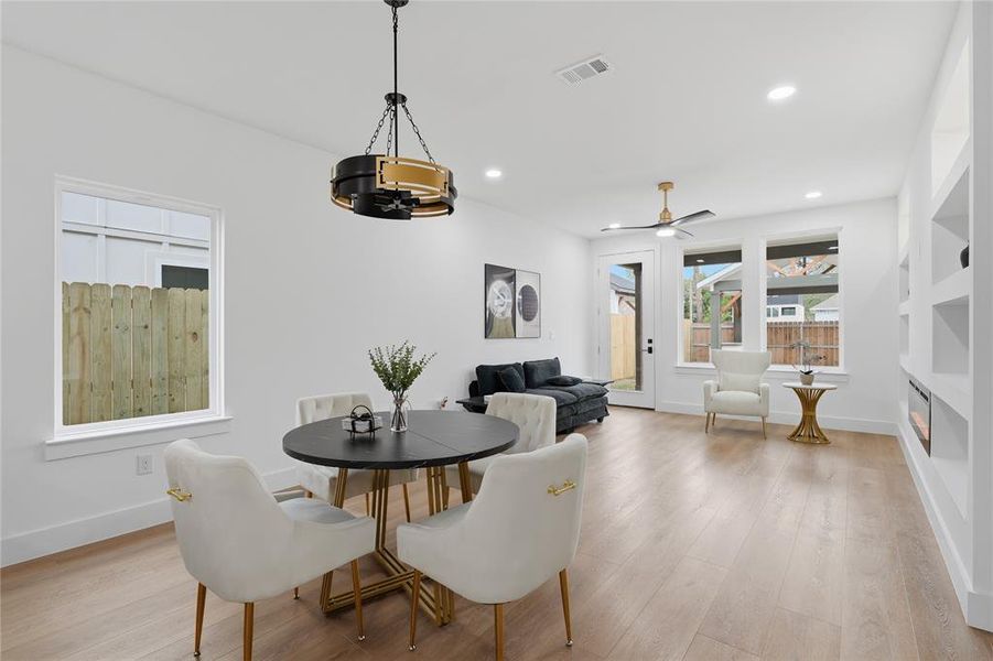 Furnished interior view inside a new home in , Dallas (Image 9).