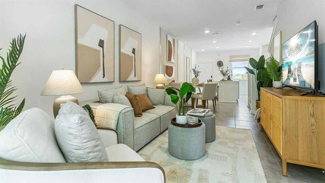 Furnished interior view inside a new home in Stokes Landing, St. Augustine (Image 27).