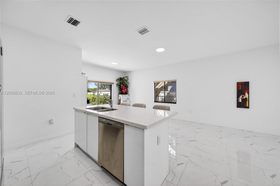 Furnished interior view inside a new home in , Miami (Image 10).