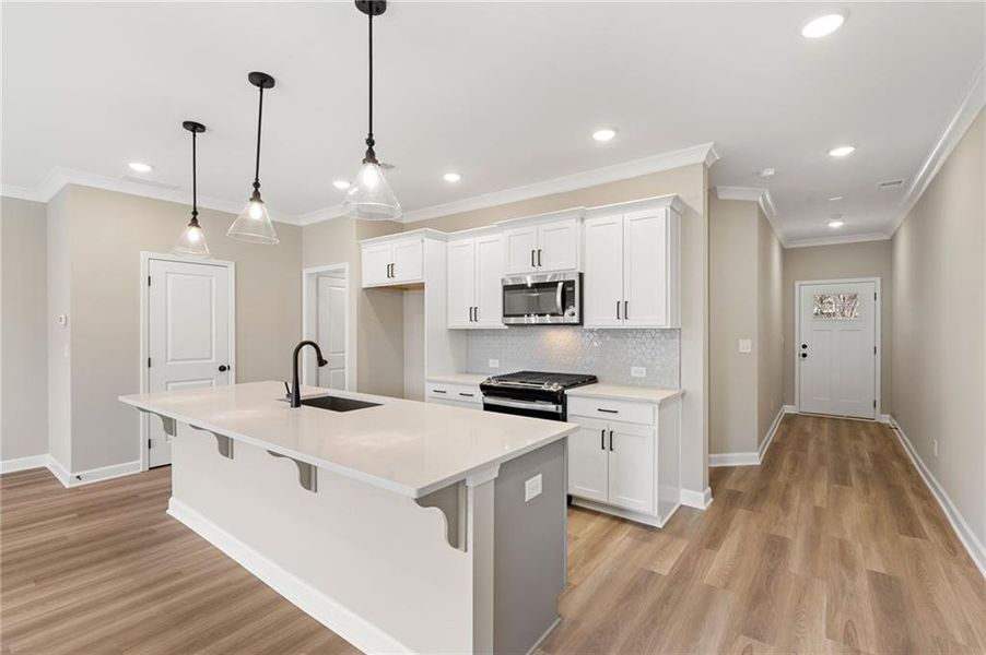 Furnished interior view inside a new home in River Walk Place, Lawrenceville (Image 9).