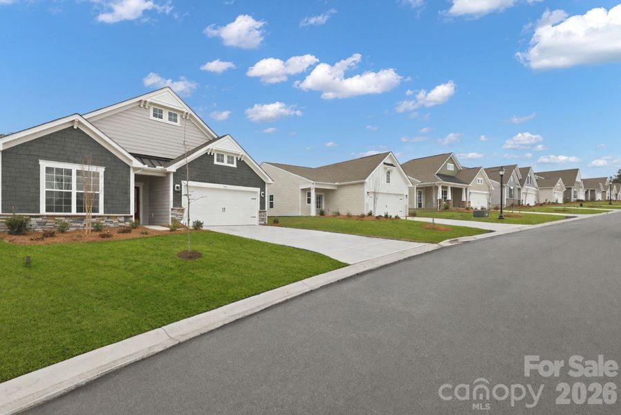 Front exterior of a new home in Roselyn, Lancaster, SC, highlighting curb appeal (Image 2).