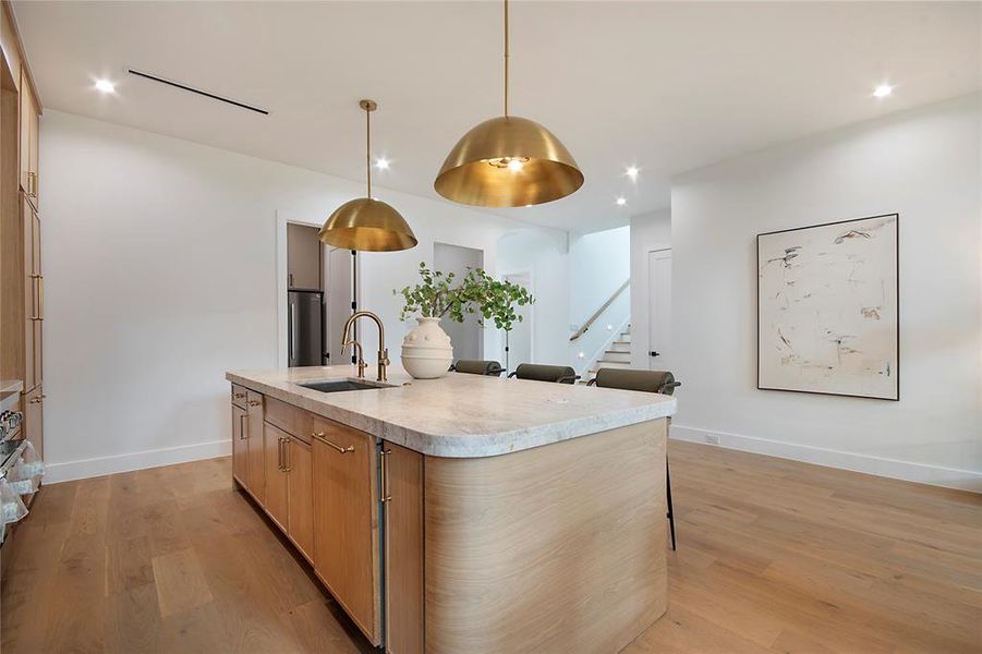 Furnished interior view inside a new home in , Dallas (Image 8).