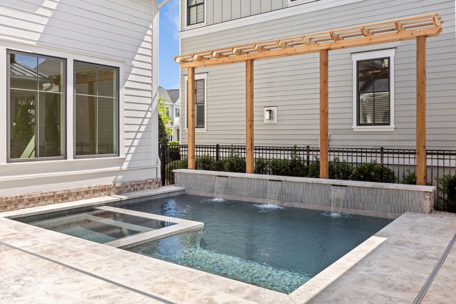 Exterior details and patio area of a home in , Charleston (Image 29).