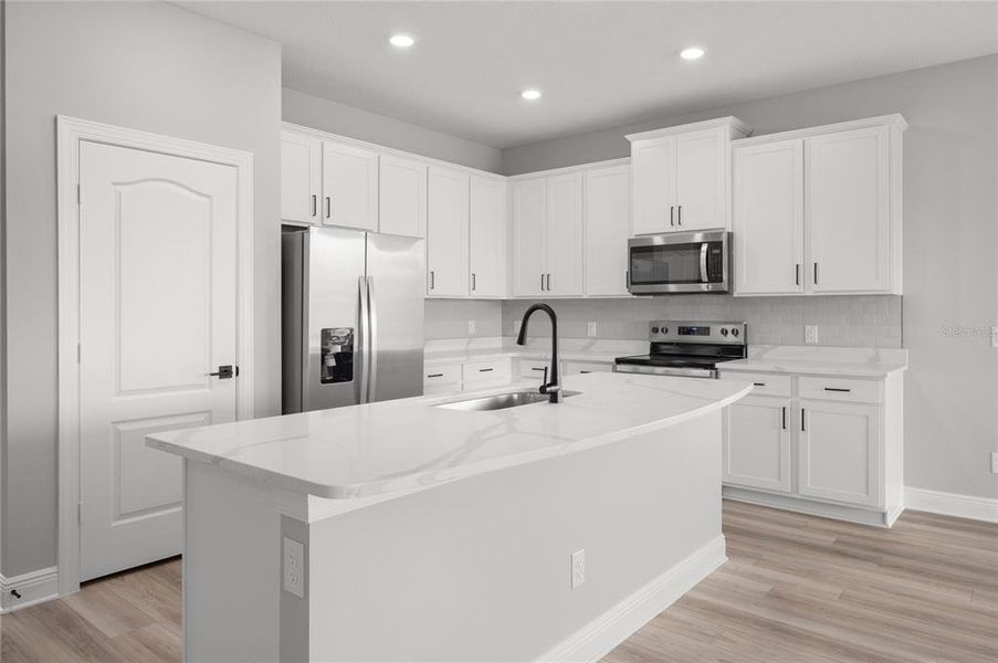 Furnished interior view inside a new home in Gum Lake Preserve, Lake Alfred (Image 7).