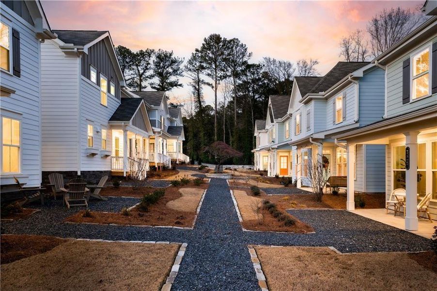 Front exterior of a new home in Parkside, Clarkston, GA, highlighting curb appeal (Image 20).