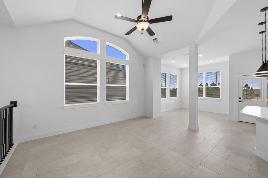 Spacious, unfurnished interior of a new home in Bridgeland 45's, Cypress (Image 17).