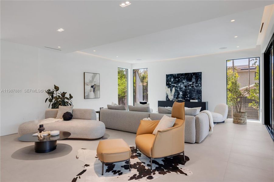 Furnished interior view inside a new home in , Miami (Image 10).