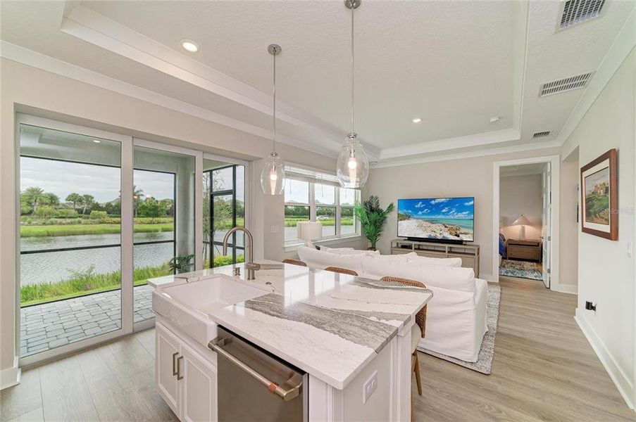 Furnished interior view inside a new home in Esplanade at Azario Lakewood Ranch, Lakewood Ranch (Image 37). Furnished interior view inside a new home in Esplanade at Azario Lakewood Ranch, Lakewood Ranch (Image 37).