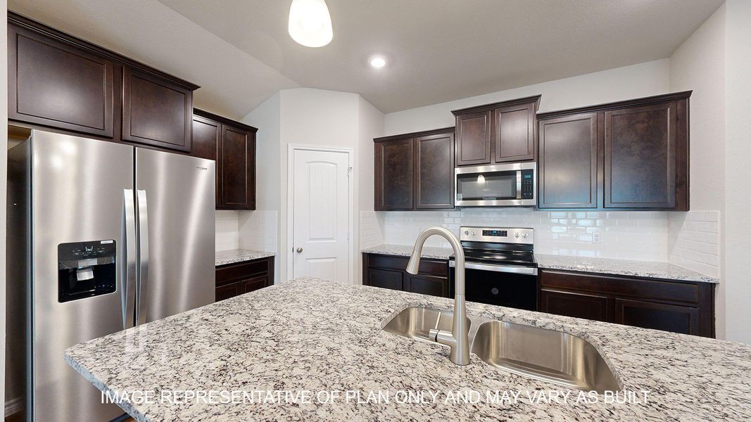 Furnished interior view inside a new home in Three Creeks - Colt Creek, Belton (Image 5).