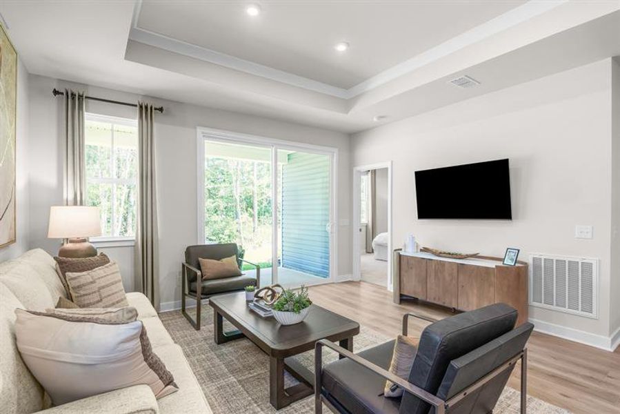 Representative furnished interior of a home built from the Silverleaf by Ryan Homes in East Lake, Leland (Image 19). Representative furnished interior of a home built from the Silverleaf by Ryan Homes in East Lake, Leland (Image 19).