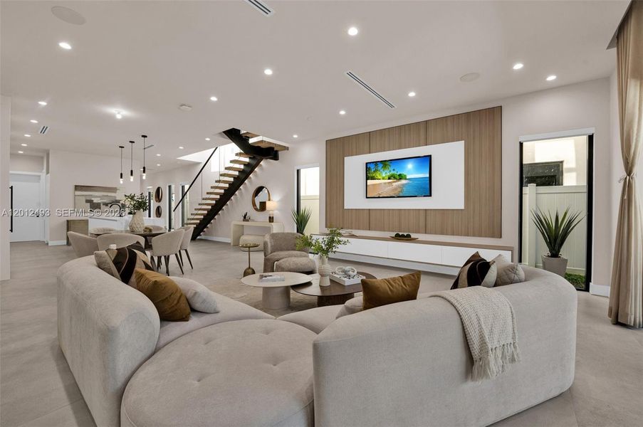 Furnished interior view inside a new home in , Fort Lauderdale (Image 34).