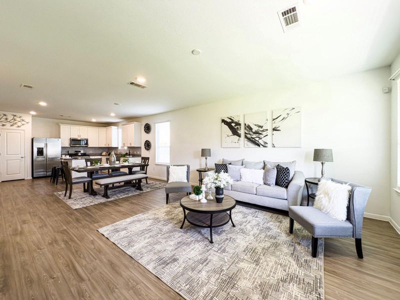 Furnished interior view inside a new home in Marvida, Cypress (Image 13).
