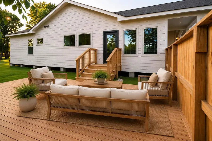 Exterior details and patio area of a home in , Houston (Image 26).