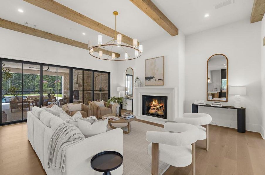 Furnished interior view inside a new home in , Alpharetta (Image 40).