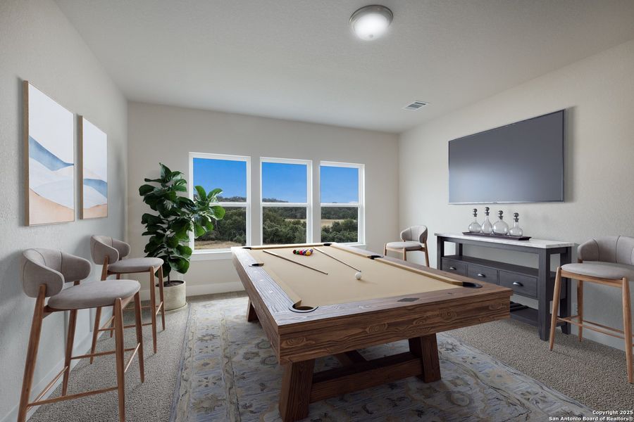 Furnished interior view inside a new home in Meyer Ranch, New Braunfels (Image 16). Furnished interior view inside a new home in Meyer Ranch, New Braunfels (Image 16).