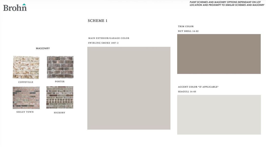 Sample of building materials used in homes in Sorella, Tomball (Image 5).