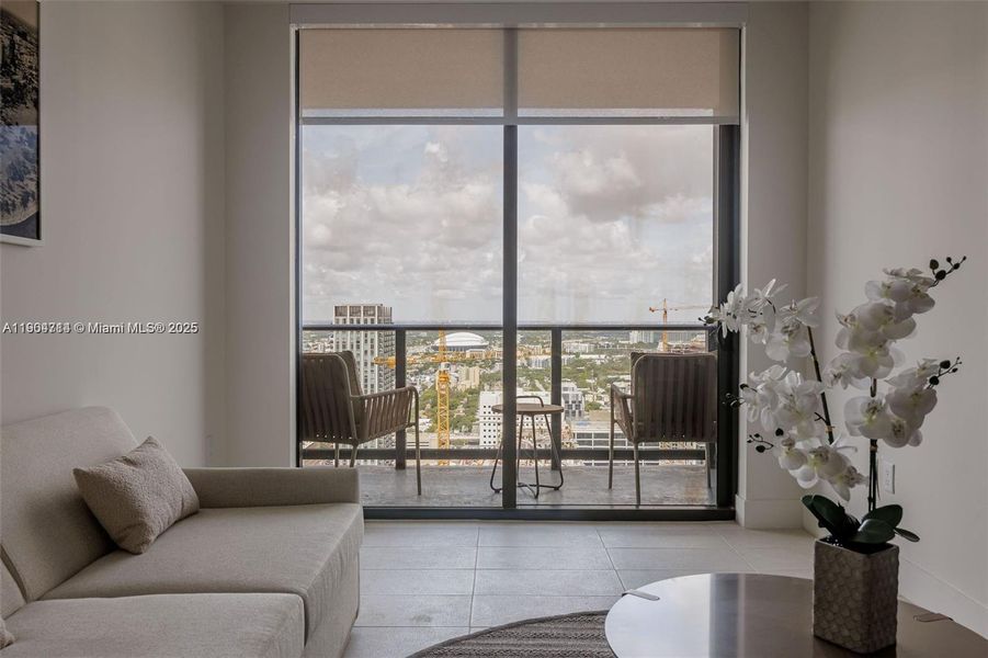 Furnished interior view inside a new home in , Miami (Image 29).