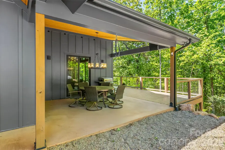 Exterior details and patio area of a home in , Morganton (Image 21).