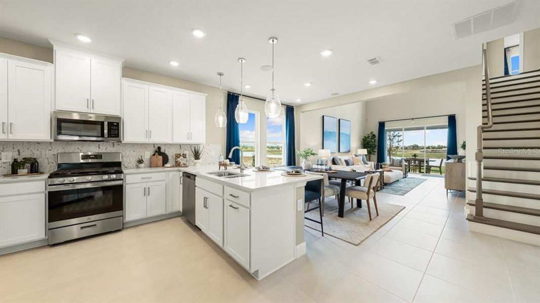 Furnished interior view inside a new home in Indigo Creek, Apollo Beach (Image 9).