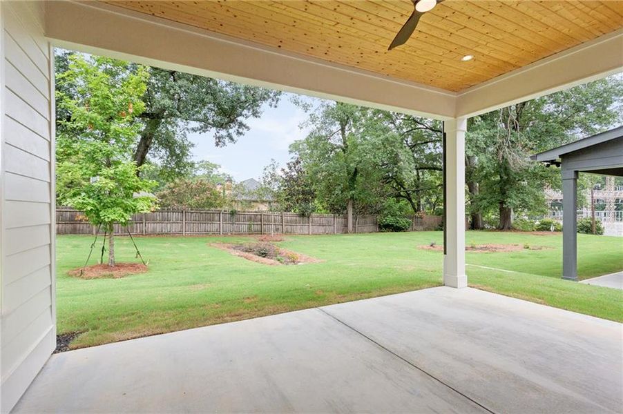 Exterior details and patio area of a home in , Atlanta (Image 4). Exterior details and patio area of a home in , Atlanta (Image 4).