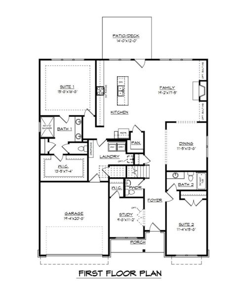 2D floor plan layout of this home in , Waxhaw, NC (Image 3).