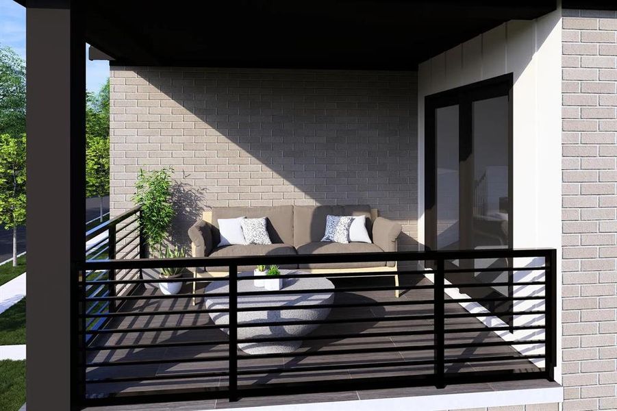 The Larkspur Outdoor Living Area The Larkspur Outdoor Living Area